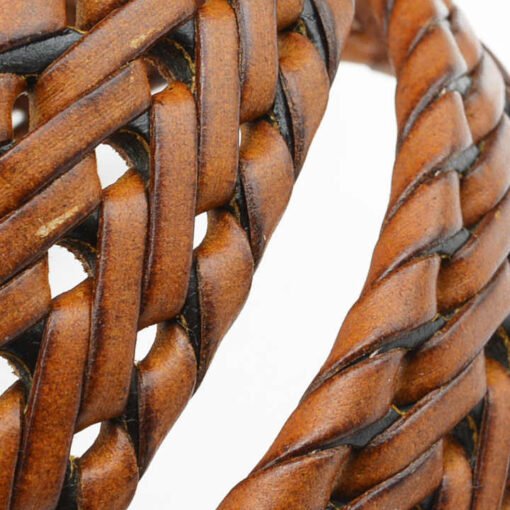 2022Custom Bonded Woven Braided Genuine Leather Belt for Women Men Dress Belt - Image 4