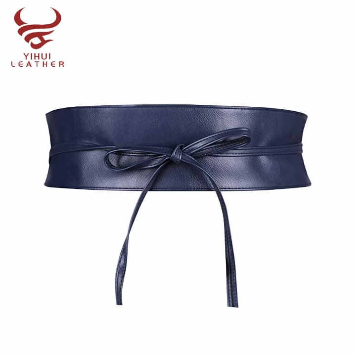 Women Slimming Body Waist Elastic Belts for Ladies Ultra Wide Corset Belt Black Wide OBI Belt for Women Shirt