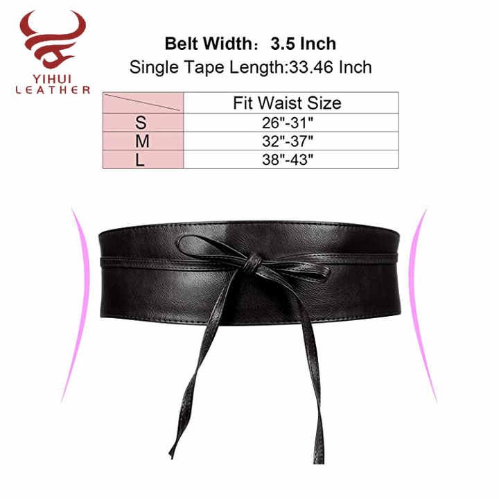 Women Slimming Body Waist Elastic Belts for Ladies Ultra Wide Corset Belt Black Wide OBI Belt for Women Shirt - Image 5