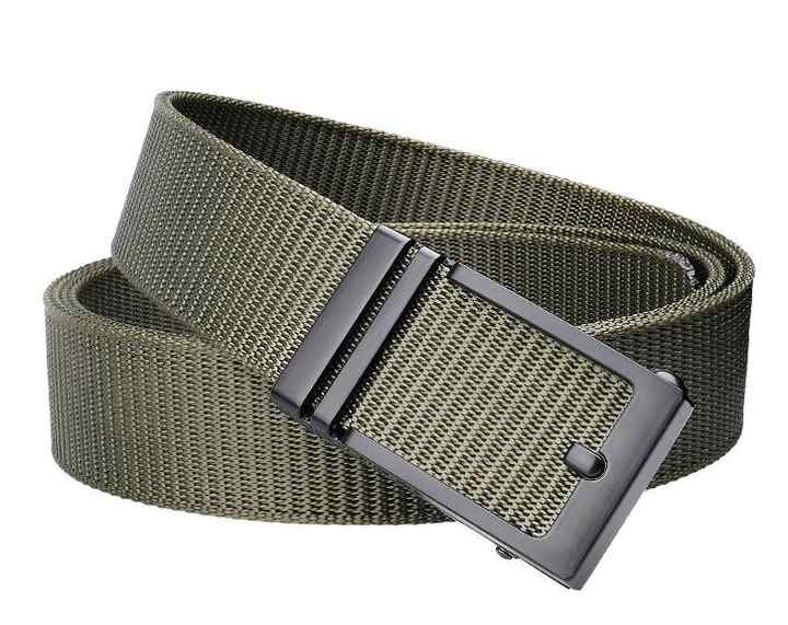 New Product Golf Casual Nylon Web Men's Belts for Men Jeans Shorts Adjustable Automatic Ratchet Buckle Nylon Tactical Belt Mens - Image 2