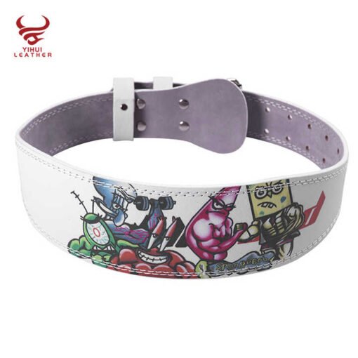 Wholesale PU Leather Waist Protective Adjustable GYM Weight Lifting Belt Custom Gym Leather Weightlifting Belt for Men
