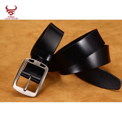 Custom Designer Soft Full Grain Leather Men Jeans Belt Fashion Pin Buckle Genuine Leather Belts for Women Jeans Dress - Image 2