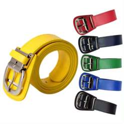 Factory Custom High Quality PU Belt Men's and Women's Student Baseball Sports Belt Multiple Colors Dress Belts