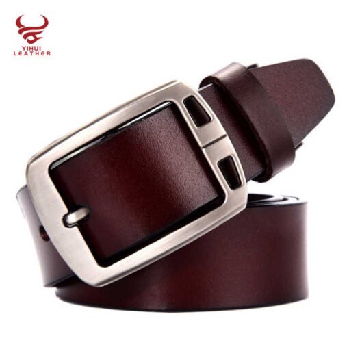 Custom Designer Soft Full Grain Leather Men Jeans Belt Fashion Pin Buckle Genuine Leather Belts for Women Jeans Dress - Image 6