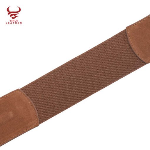 2022 New Fashion Suede Leather Female Dress Wide Waist Belts Leather Women Belt With Key Lock Buckle - Image 6