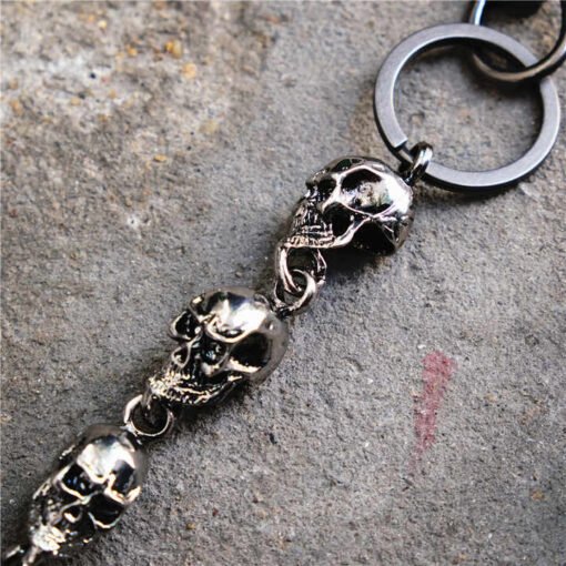 Adjustable Body Hip Hop Pants Chain Western Heavy Duty Pocket Keychain Punk Gothic Chunky Halloween Skull Jean Metal Chains - Image 3