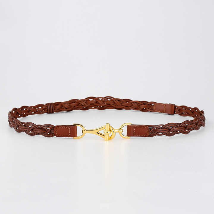 Unisex Genuine Leather Woven Braided Belts New Design Fully Adjustable 100% Leather Braided Belt for Men Women Casual Jeans Golf - Image 3