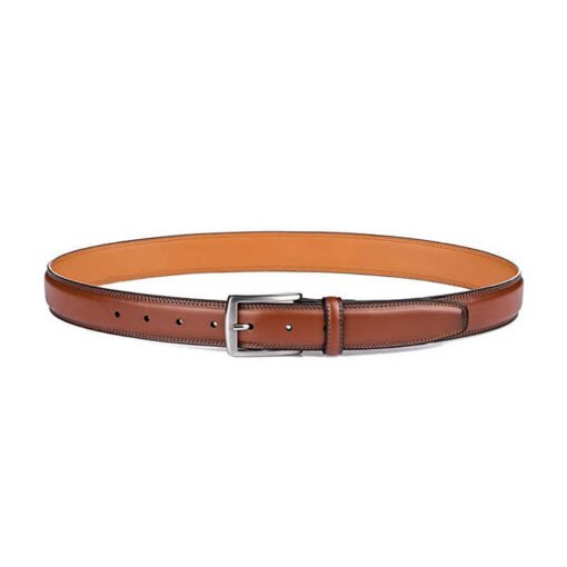 High Quality Classic Design Leather Belt for Business Work Men Leather Belt Alloy Pin Buckle Genuine Leather Belt for Men Pants - Image 3