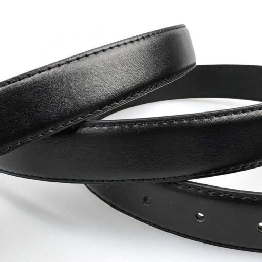 Wholesale Pin Buckle Genuine Leather Strap for Men Casual 100% Cow Leather Uniform Men Trouser Belt With Single Prong Buckle - Image 6